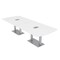 Skutchi Designs 45 in W, 120 in L, 29 in H, Engineered Wood Top, White HAR-AREC-46X119-DOU-ELEC-XD09 - alternate 1